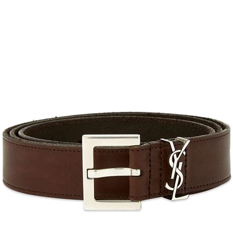 ysl mens belt brown|yves saint laurent belt men's.